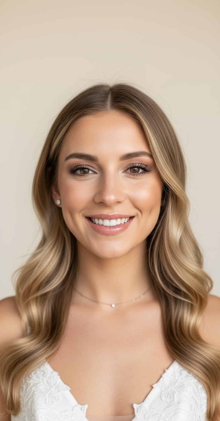 After Hollywood Waves Wedding Hair